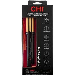 CHI Tourmaline Ceramic 3-in-1 Hairstyling Iron – Onyx Black